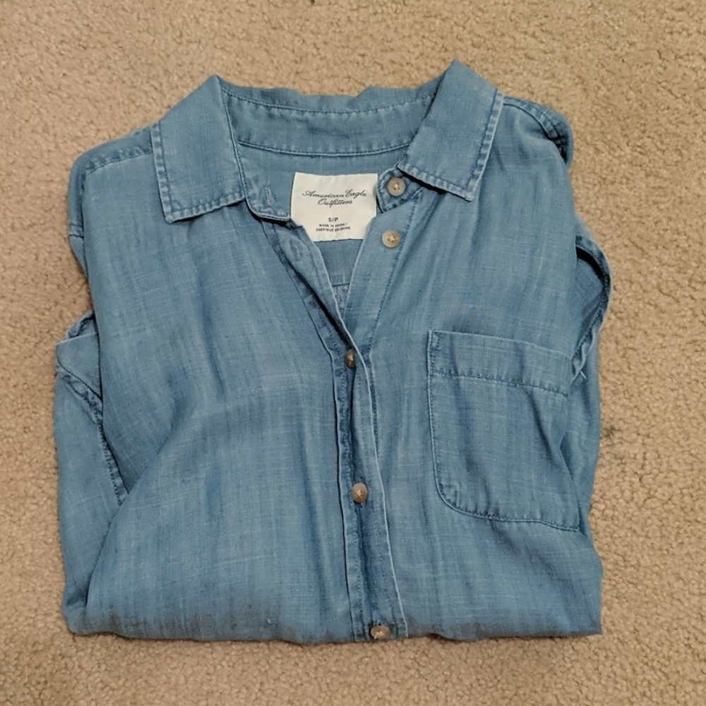 Button up denim shirt